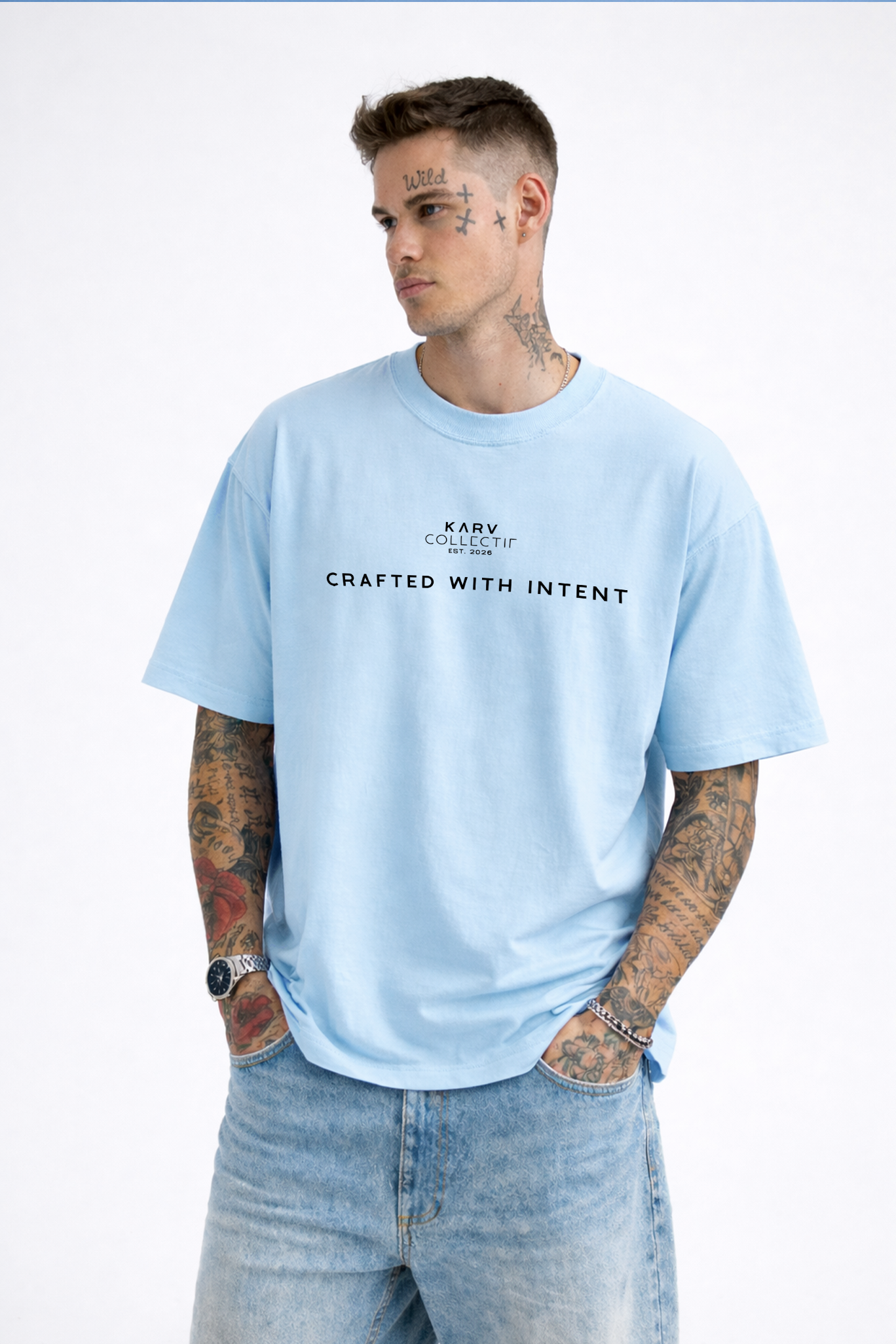 Crafted with intent Unisex Terry Oversized Tee