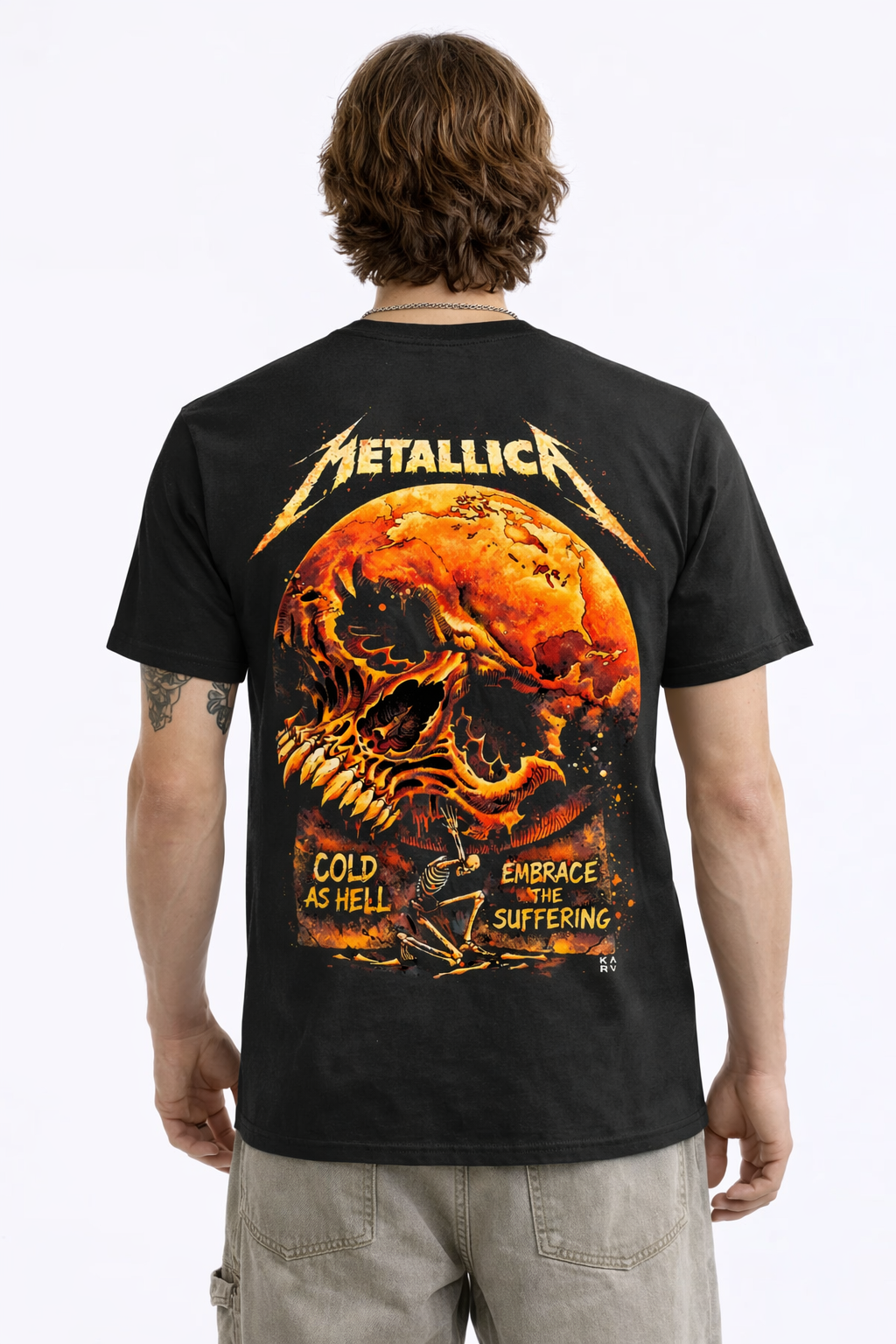 Cold As Hell | Black Regular Fit T-shirt