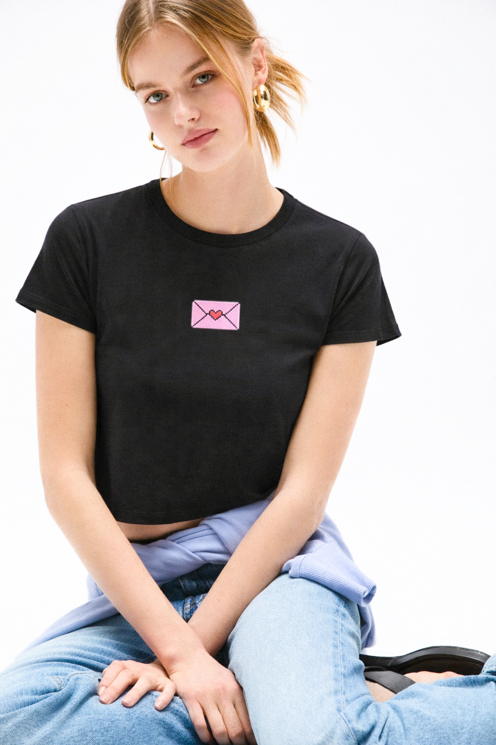 Sweet Signal | Embroidery Baby Tee