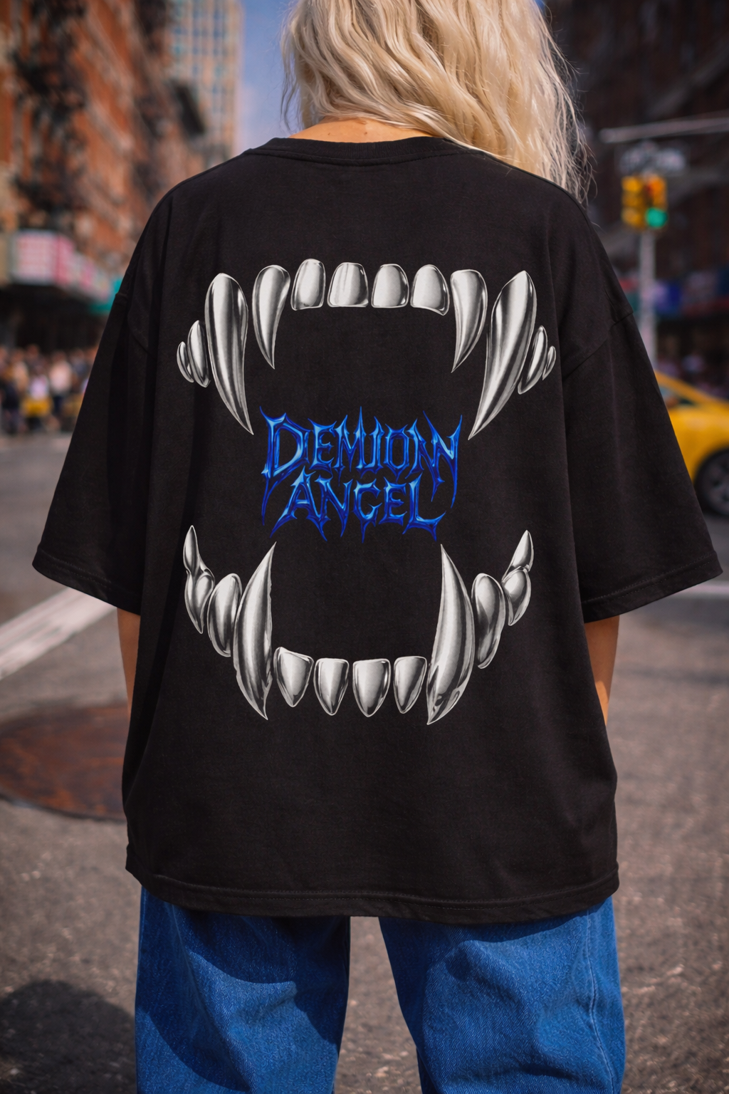 Demionn Angel | Black Oversized T-shirt