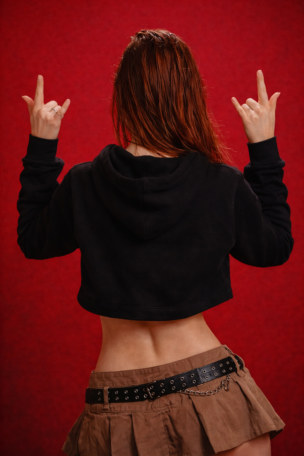 NIGHT STALKER™ Female Cropped Hoodie