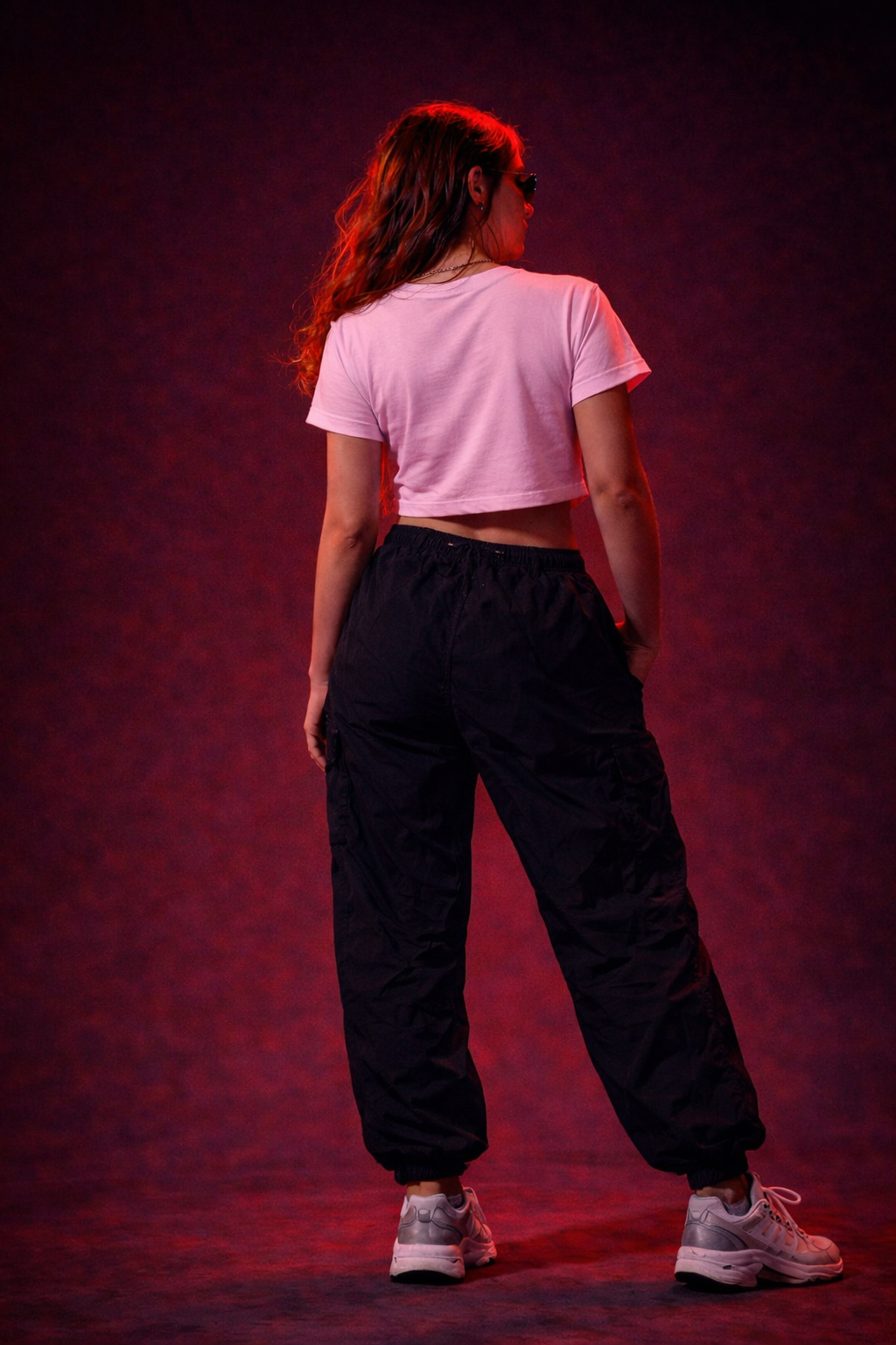 NIGHT STALKER™ Light Pink Baby Tee