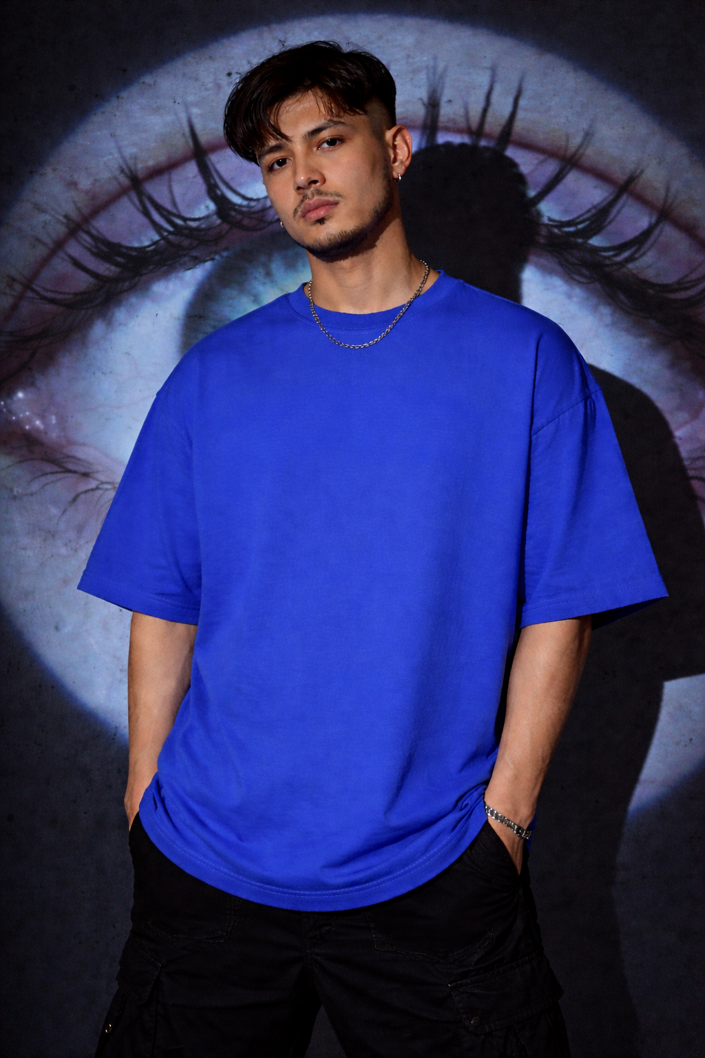 Sacrifice | Royal Blue Oversized T-Shirt