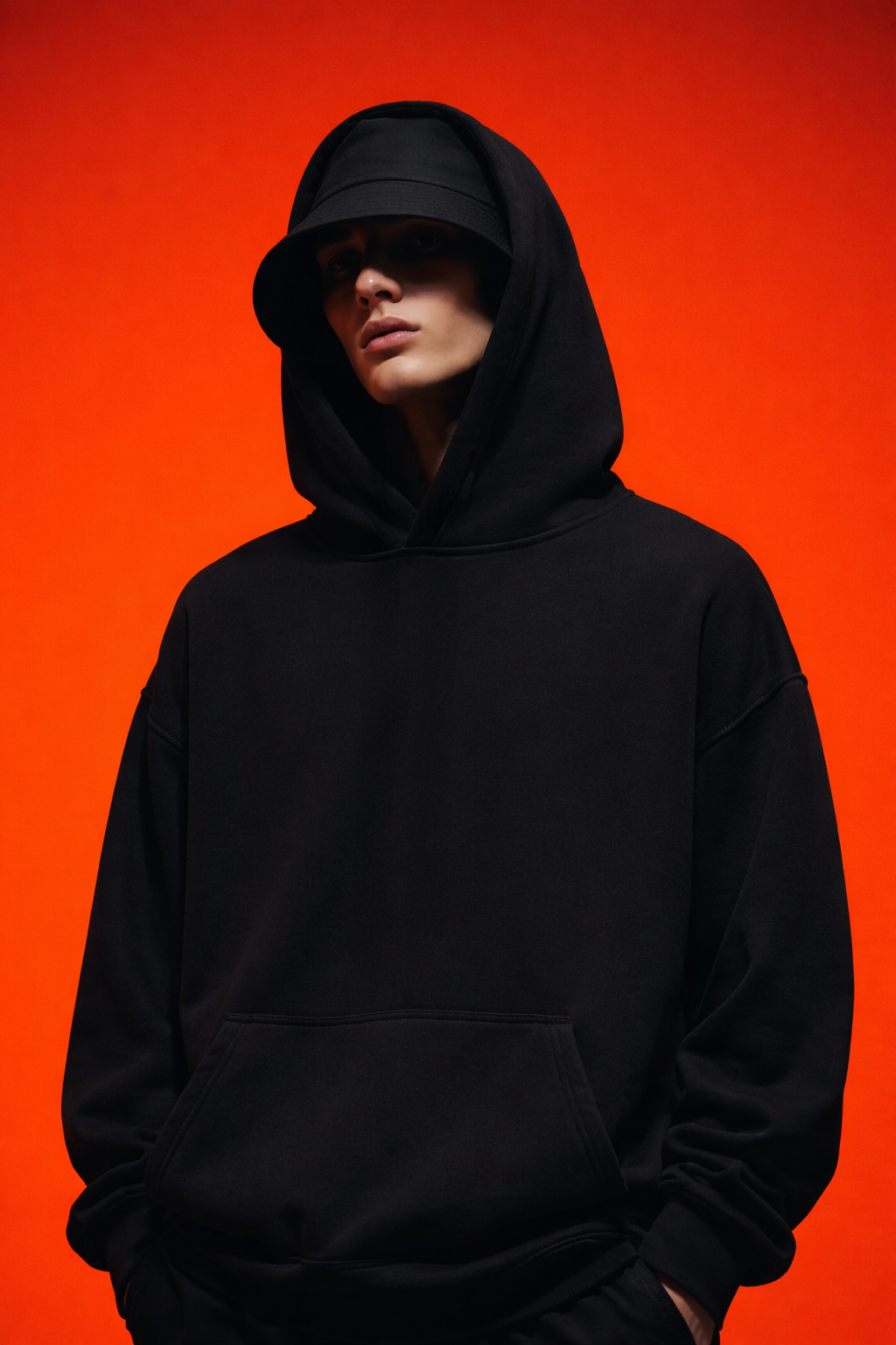 Solar Eclipse | Black Oversized Hoodie 350 GSM