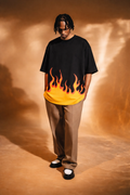 Fire Unisex AOP Oversized Tee