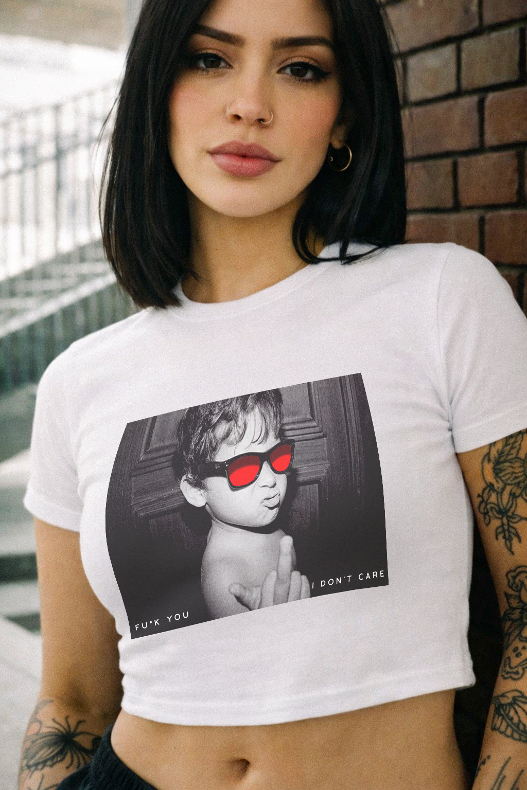 FU_K You IDC Baby Tee