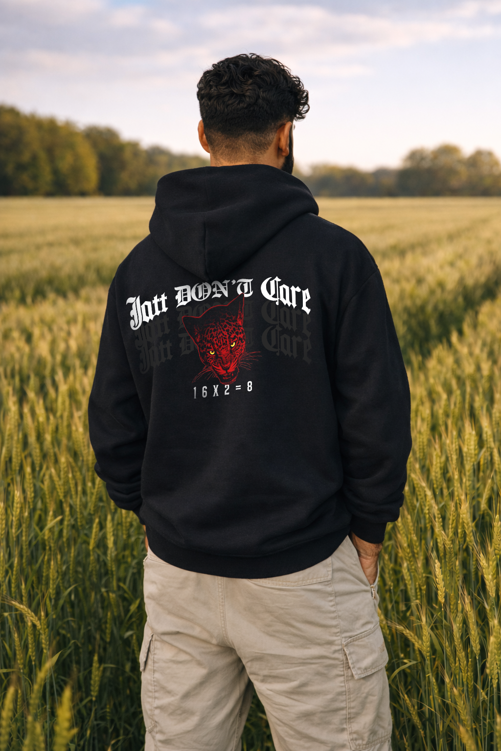 Jatt Don't Care Unisex Oversized Hoodie