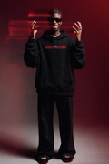 RAVEN CROWN™ | Black Oversized Hoodie – 350 GSM