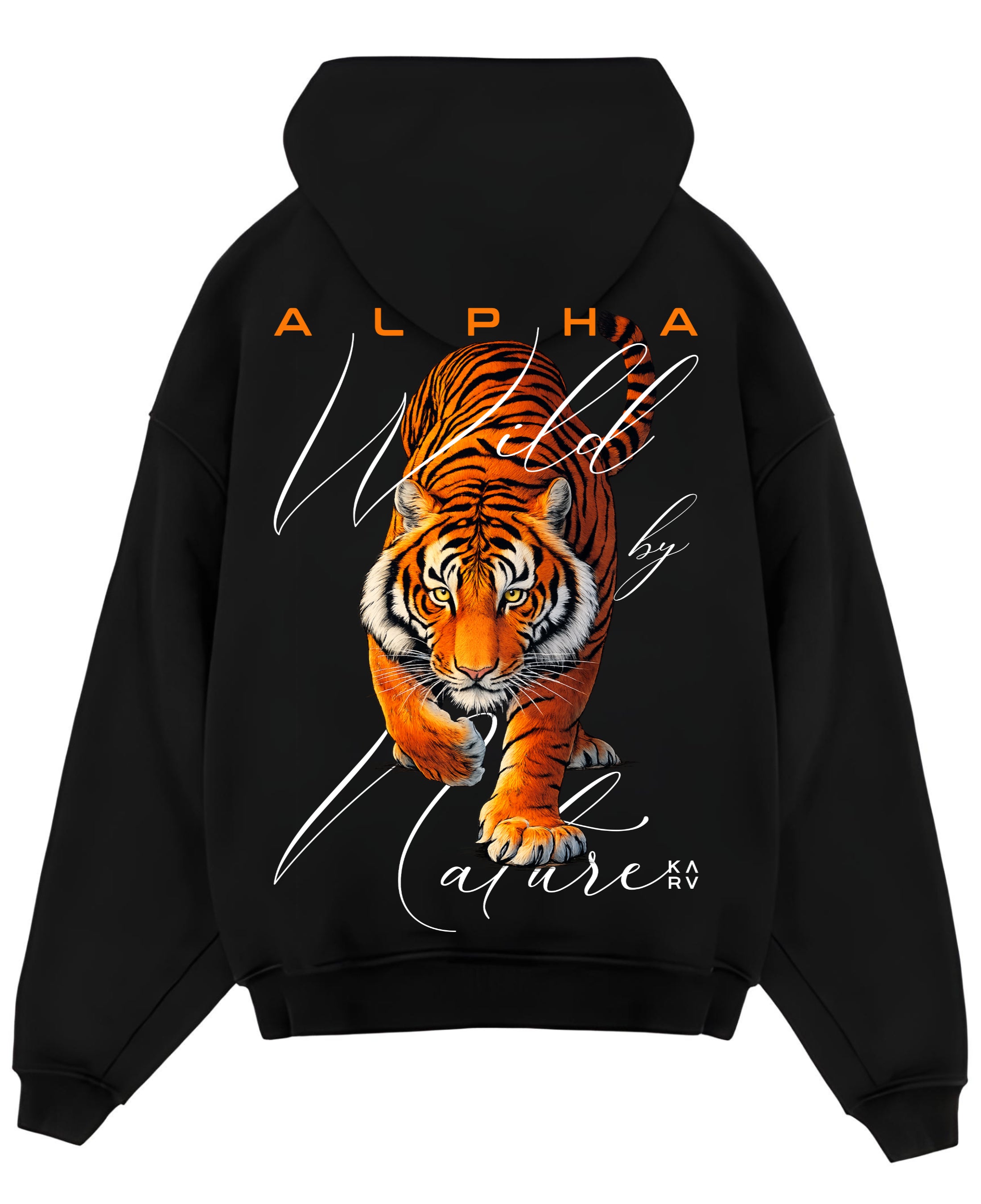 Black Oversized Hoodie Back Design