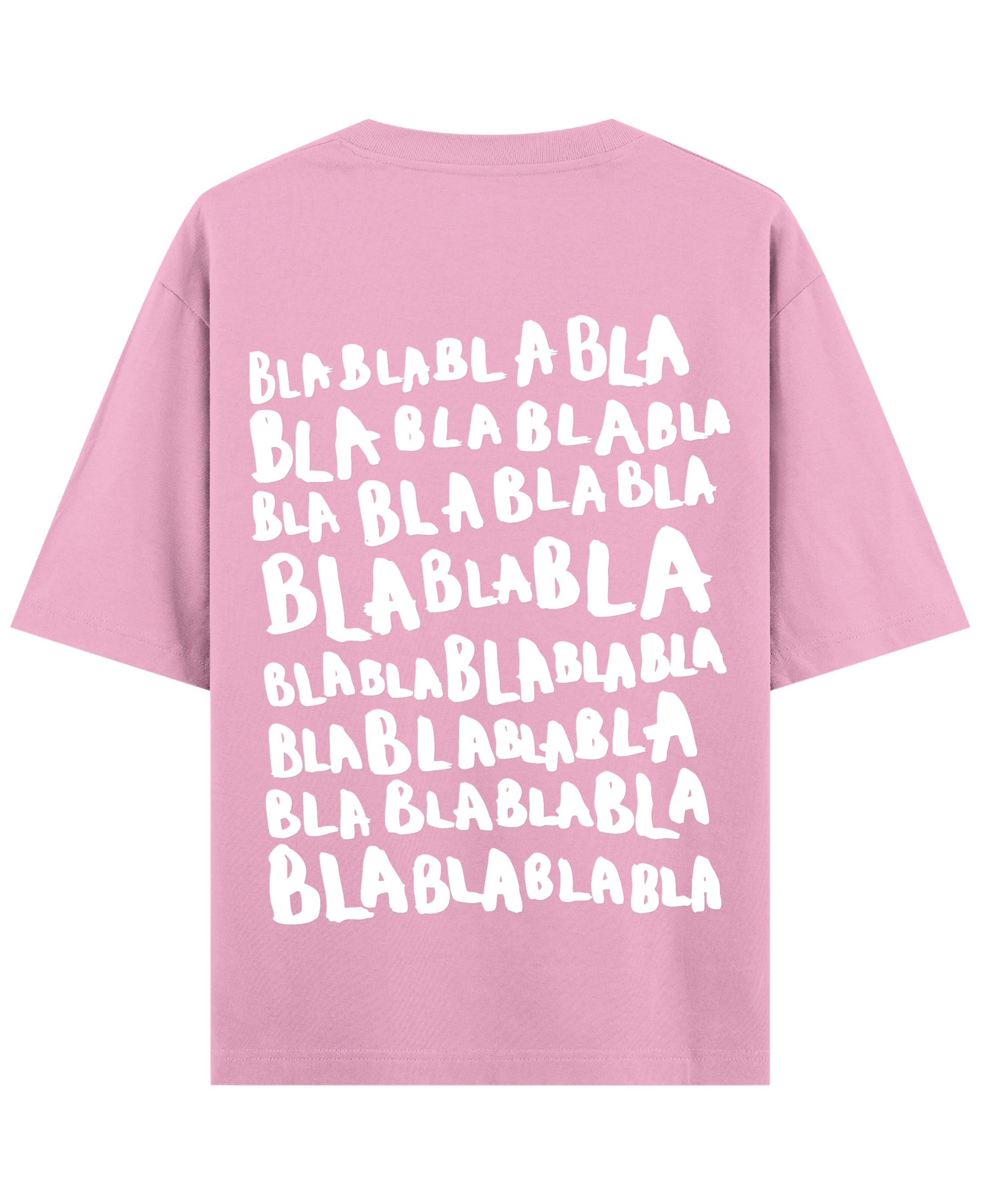 Baby Pink Oversized T-Shirt Back Design