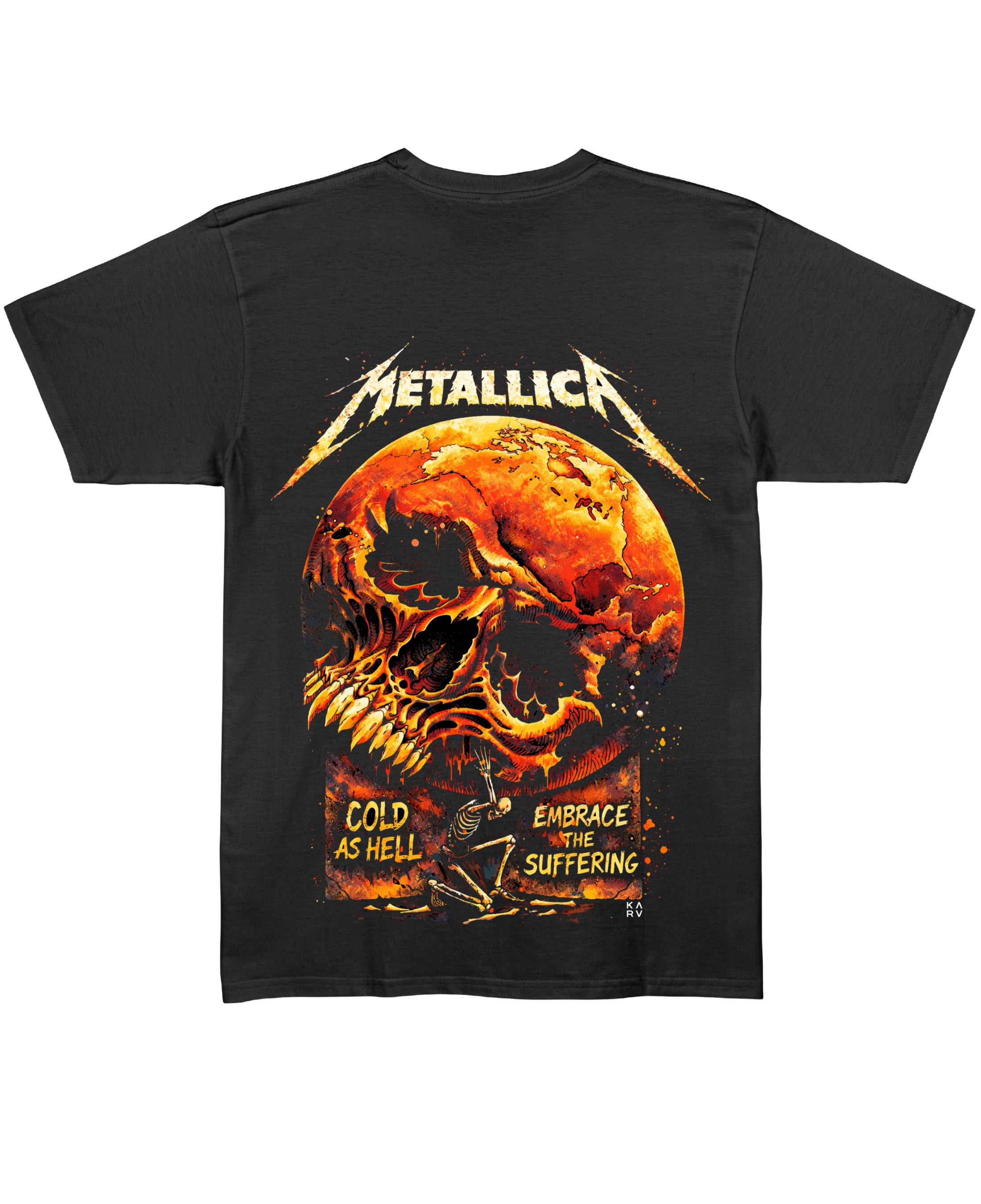 Black Regular Fit T-shirt Back Design