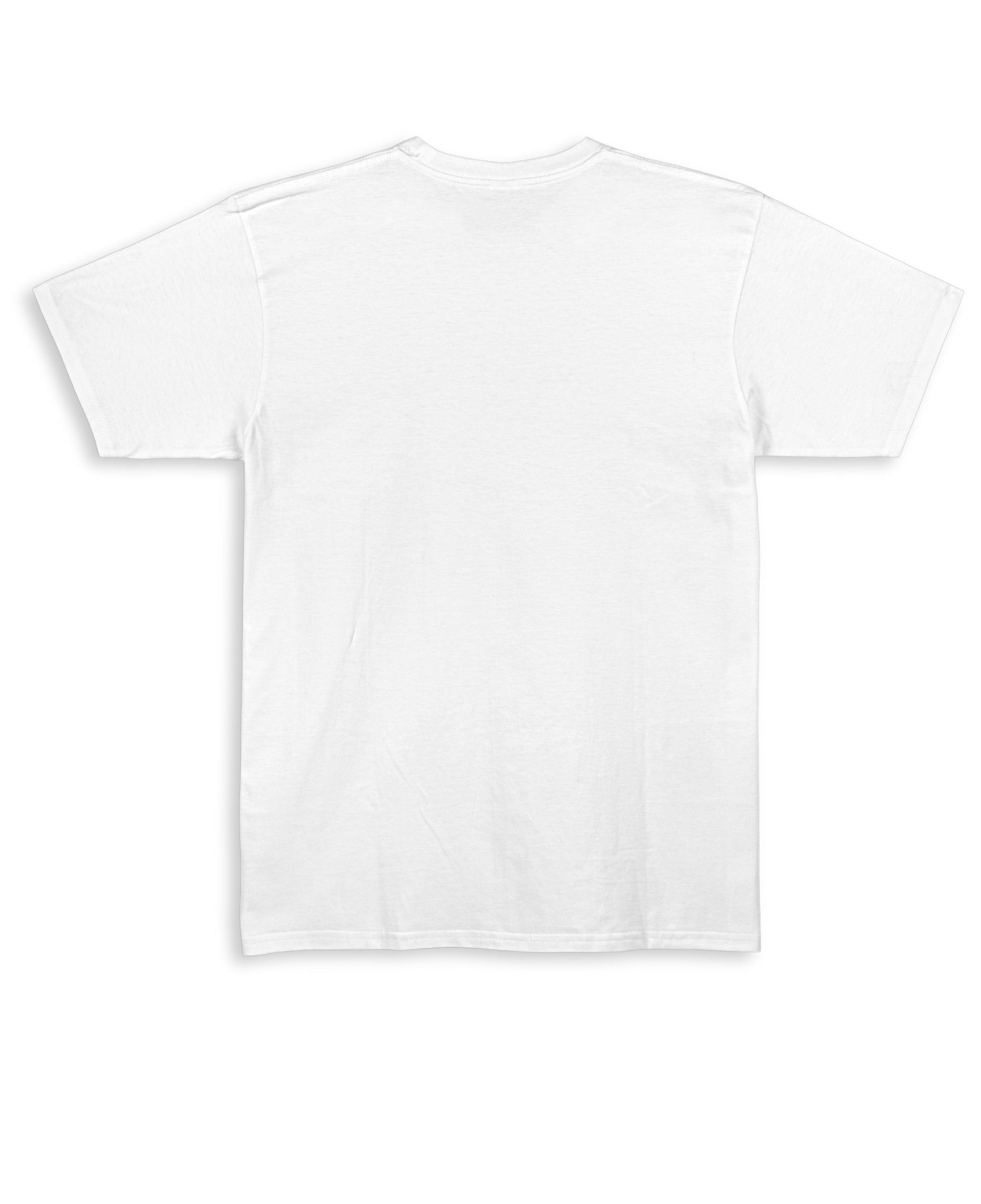 White Regular Fit T-shirt Back Design