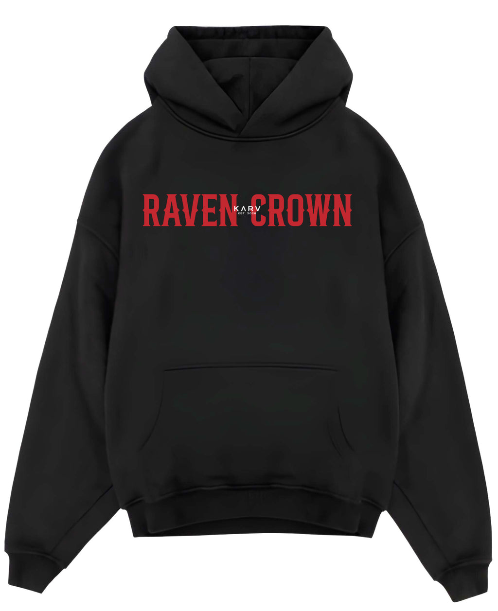Black Oversized Hoodie Front Design