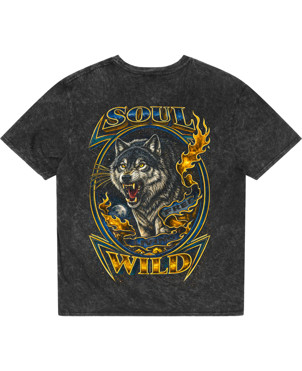 Acidwash Oversized T-shirt Back Design