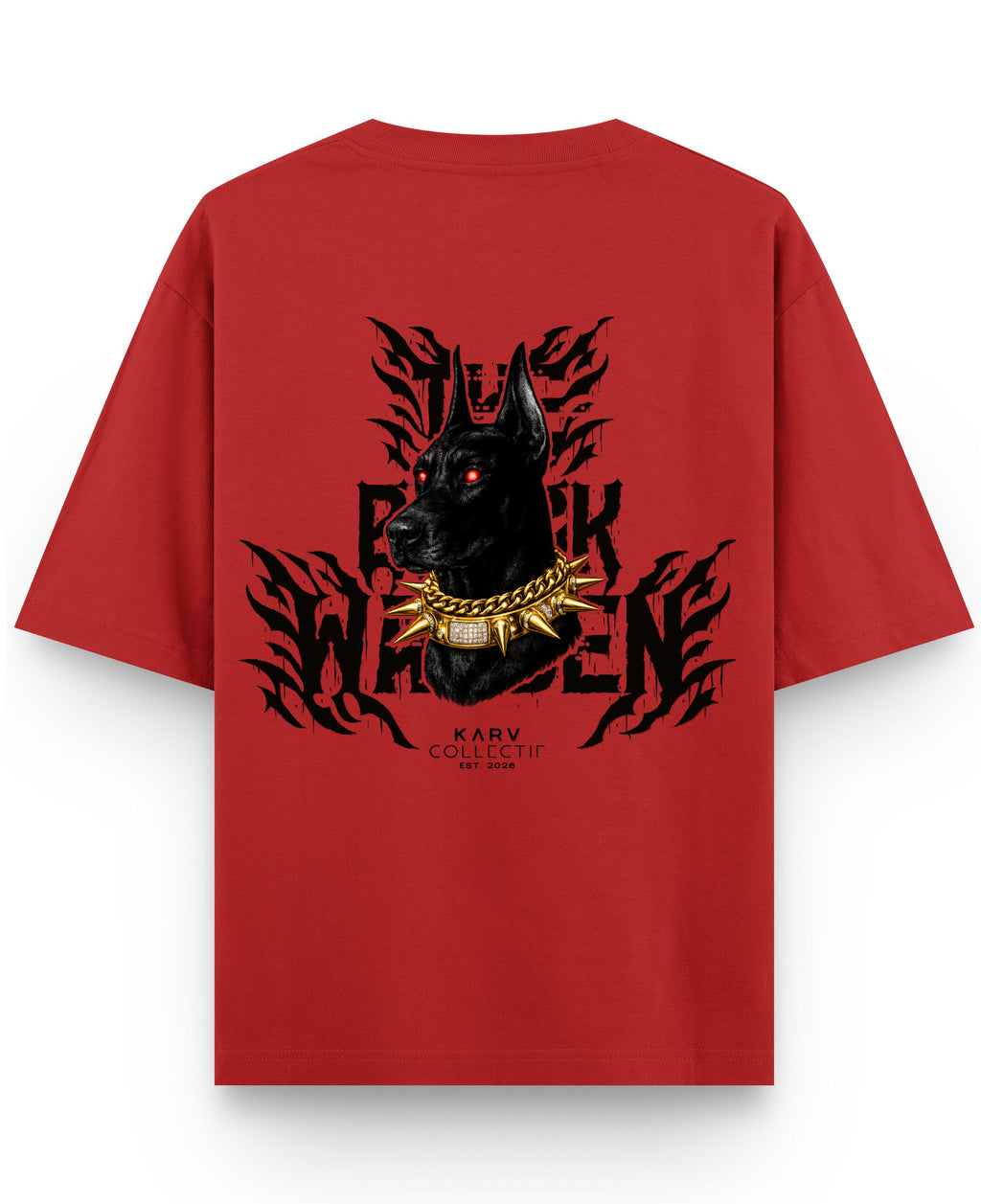 Red Oversized T-shirt Back Design