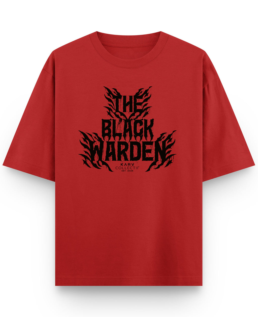 Red Oversized T-shirt Front Design