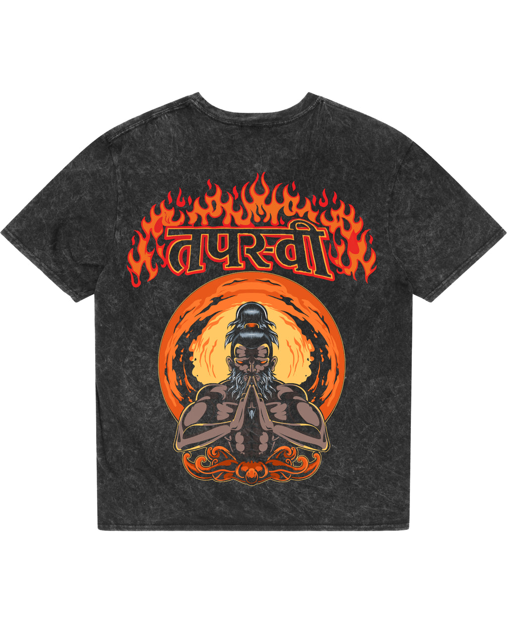 Acidwash Oversized T-shirt Back Design