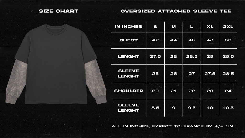 Death Before Decaf – Oversized Tee (Black / White Sleeves)