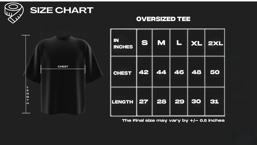 Sacrifice | Royal Blue Oversized T-Shirt